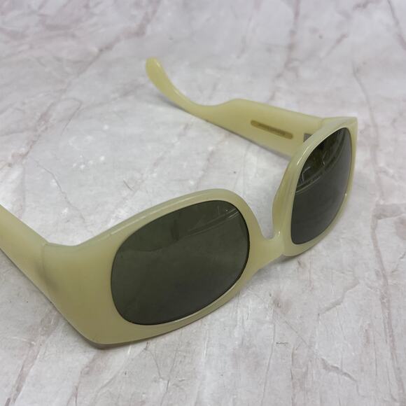 None Accessories - Vintage Edward Beiner Chunky 55-21-120 Opal Glasses Eyeglasses Frames TH9-G2-2